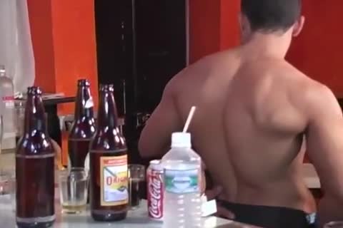 muscular Latino Barguy gets sucked And slammed