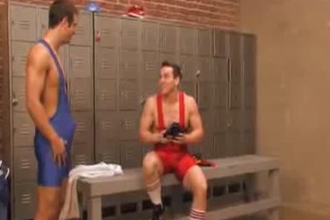 Two more men banging In The Locker Room
