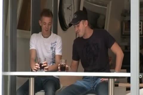 Straight guys love juice After banging In threesome