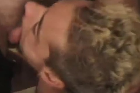 twink In Latex Giving blowjob