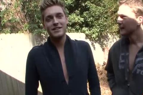 blonde Blue Eyed Hunk Is On his Knees getting his glamorous Face spermed