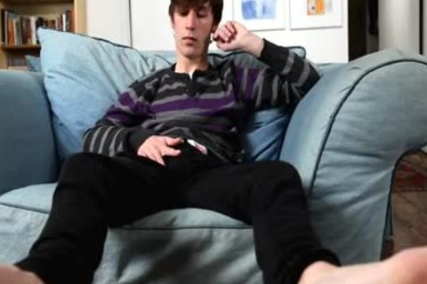 wild delicious teen lad Solo Foot Fetish jerk off