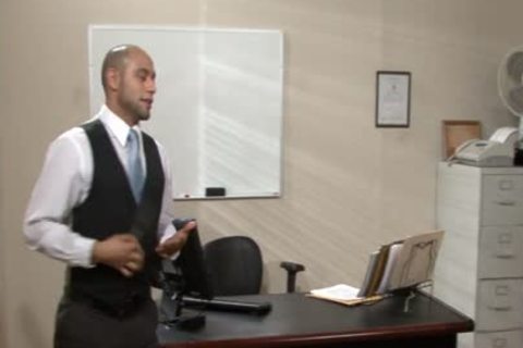 lustful homo receives Nailed And Cummed In The Office