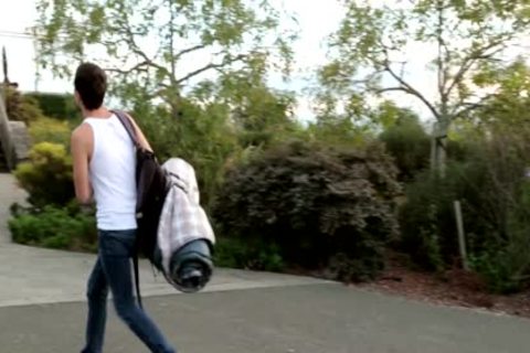 Next Door teen three-some On The Stairs