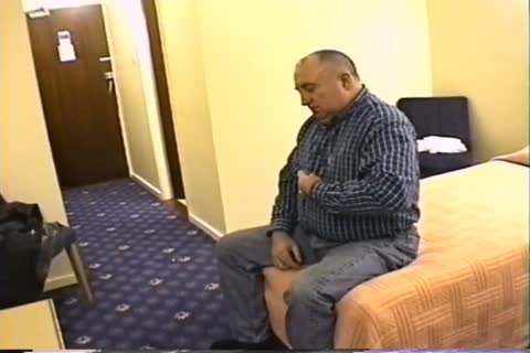 old man jack off In Hotel Room
