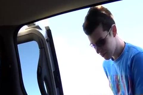 Picking Up kinky twink Todd For Hard threesome Sex In The Car