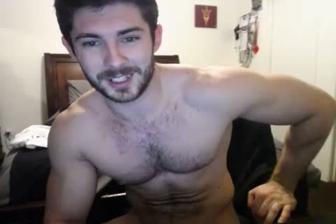 tight bushy Hunky Doing A web camera Show.