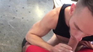 men In Public 17 - Risky Massage - Uncut knob plow