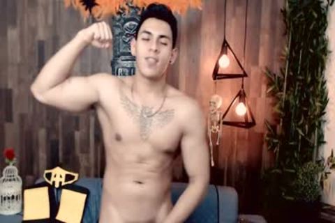 Aiden Stronghold On Flirt4Free - Latino With nice-looking ramrod dildos And Fingers His kinky hairy gap