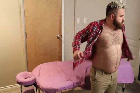 4 Handed Bear Massage Ends With A Proper nailing