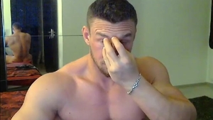 White Muscle teen With wild penis Shows Off