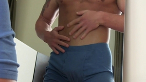Active Duty: Slapping His Tight, Toned Abs
