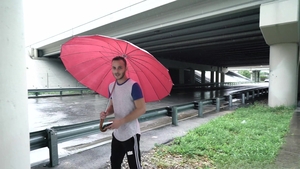 Latin Leche: Doggystyle Delight in the Rain