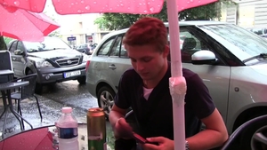 Czech Hunter: Wet & Willing in a Phone Booth