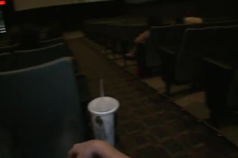Public homo sex -- In a drilling clip theater!